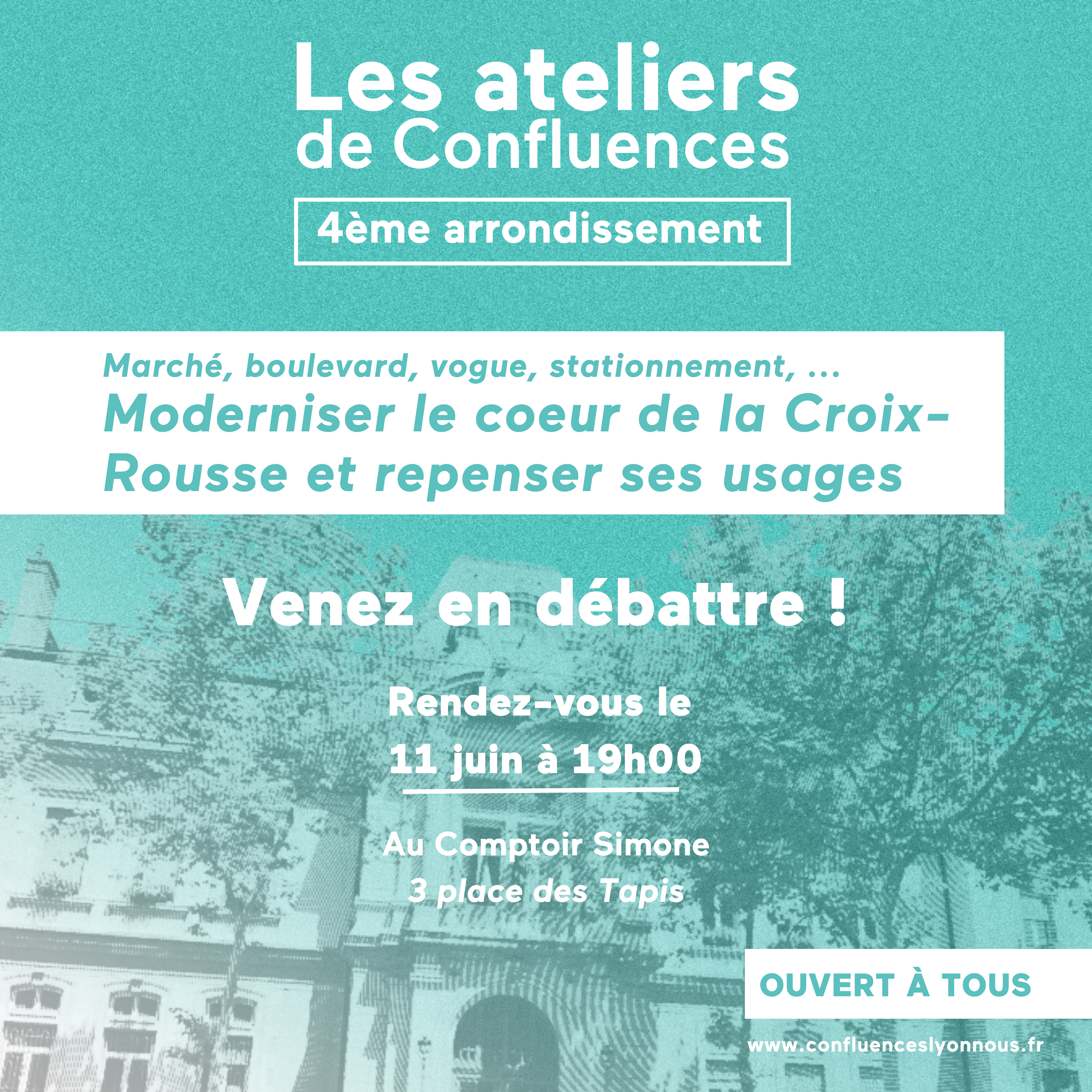Les ateliers de Confluences – Rendez-vous le 11 juin dans le 4e arrondissement