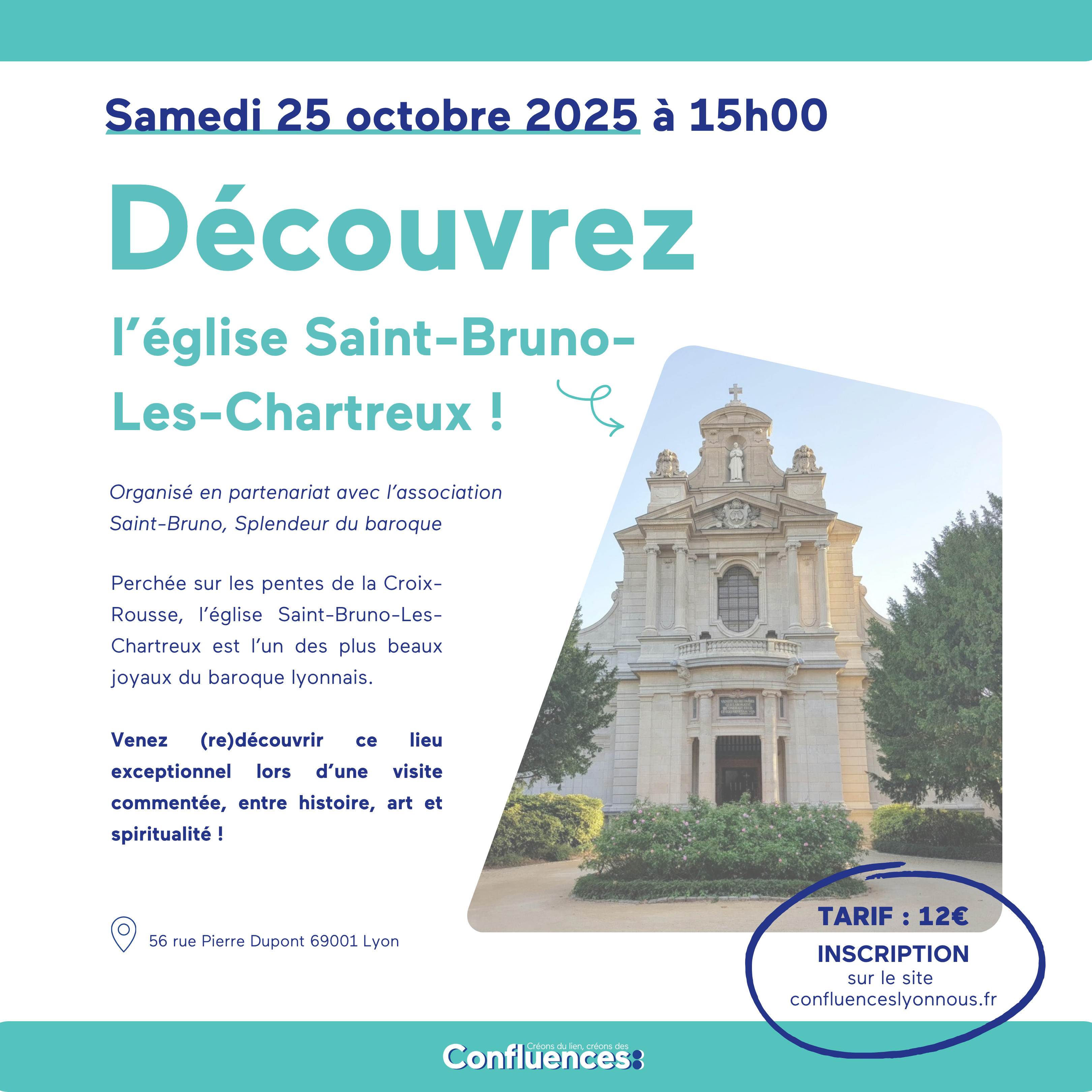 Le 25 octobre, découvrez l&rsquo;église Saint-Bruno-Les-Chartreux !
